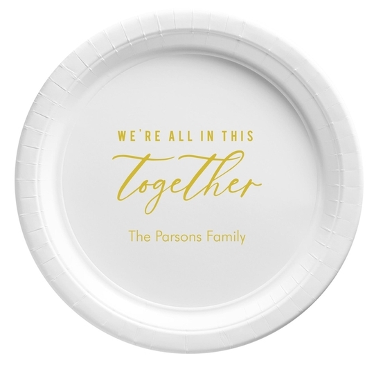 We're All In This Together Paper Plates